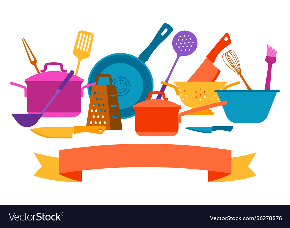 Background with kitchen utensils