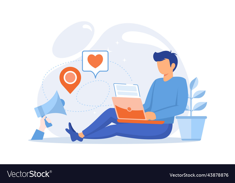 Blog articles menu element subscribe vector image Blog articles menu element subscribe