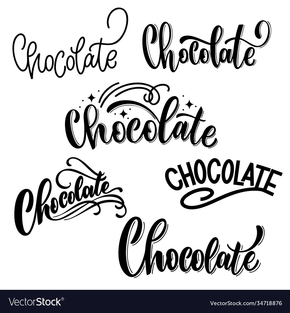 Chocolate Word Art