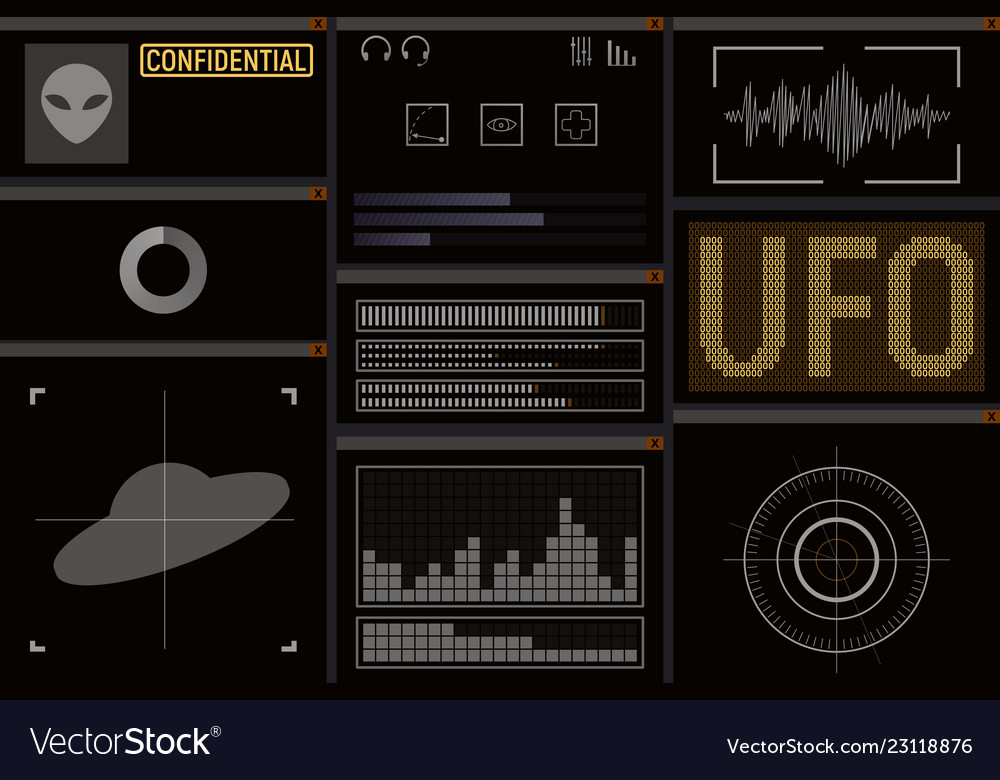 Futuristic Computer Interface - UFO