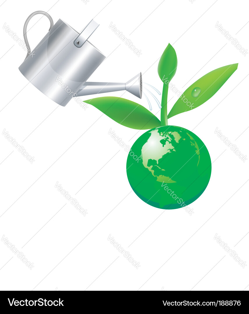 Green globe Royalty Free Vector Image - VectorStock