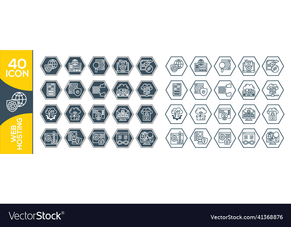 Hosting and local network icon set communication