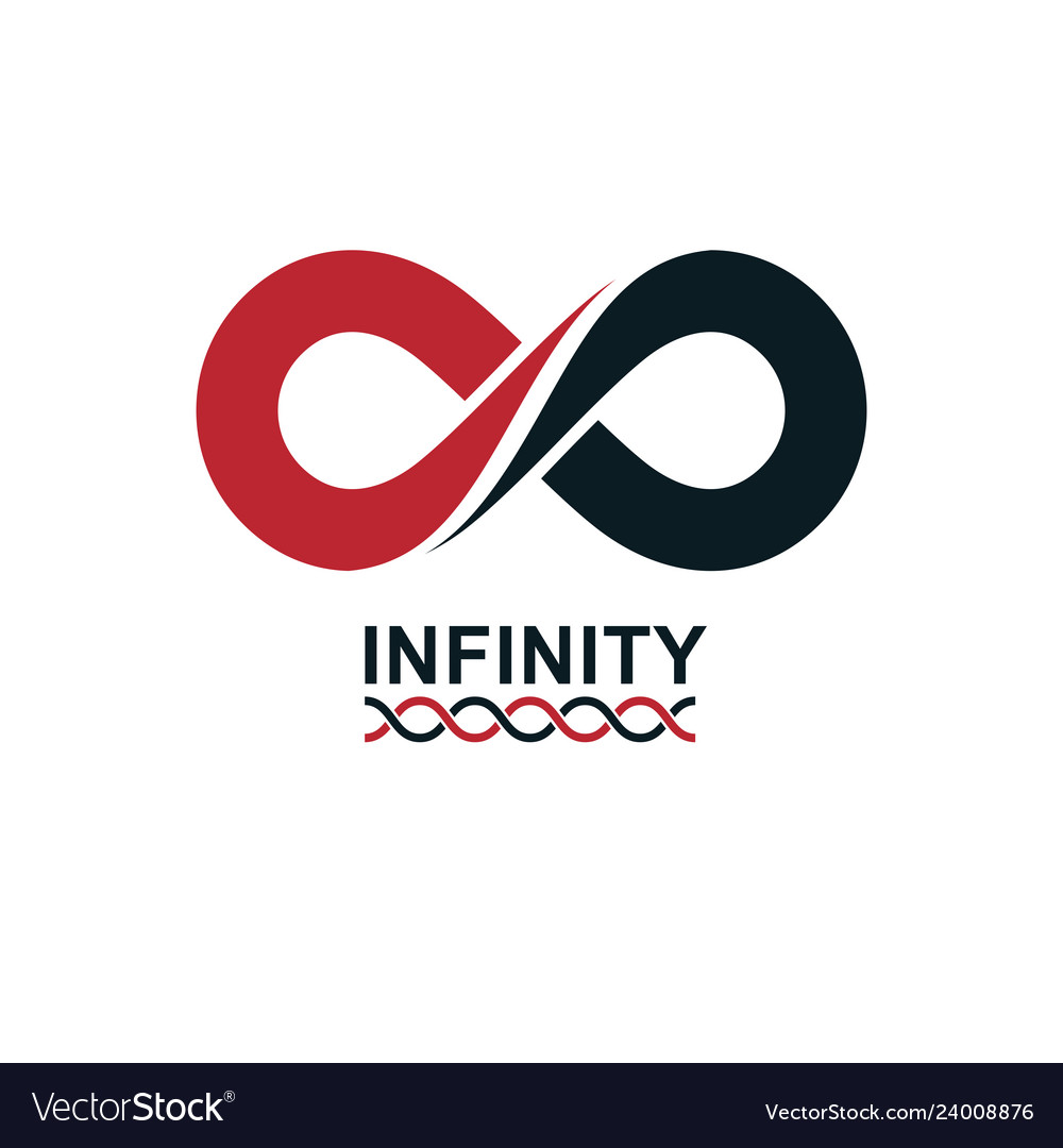 Infinity loop symbol conceptual logo special Vector Image