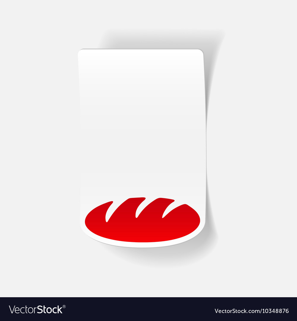 Realistic design element bread