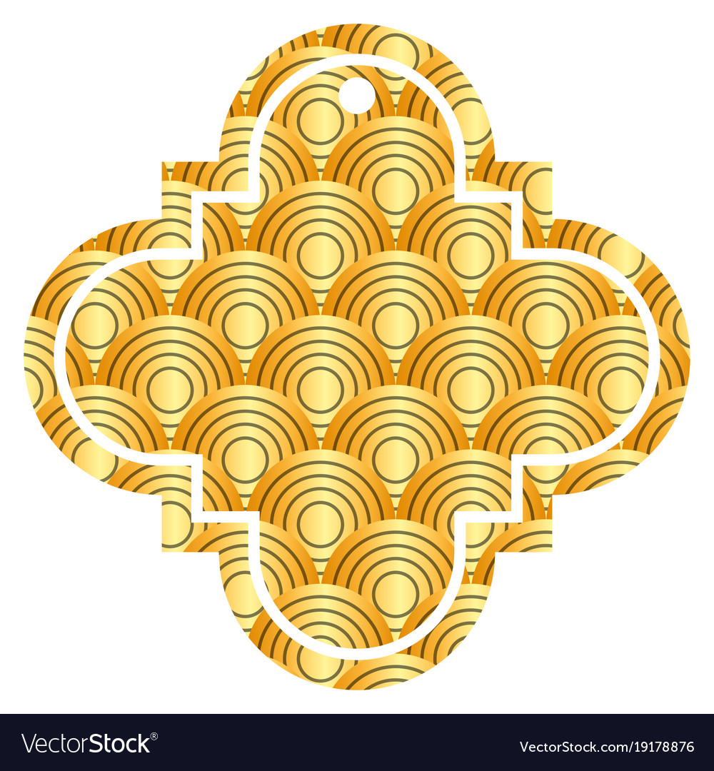 Tag chinese rounded lines pattern image icon