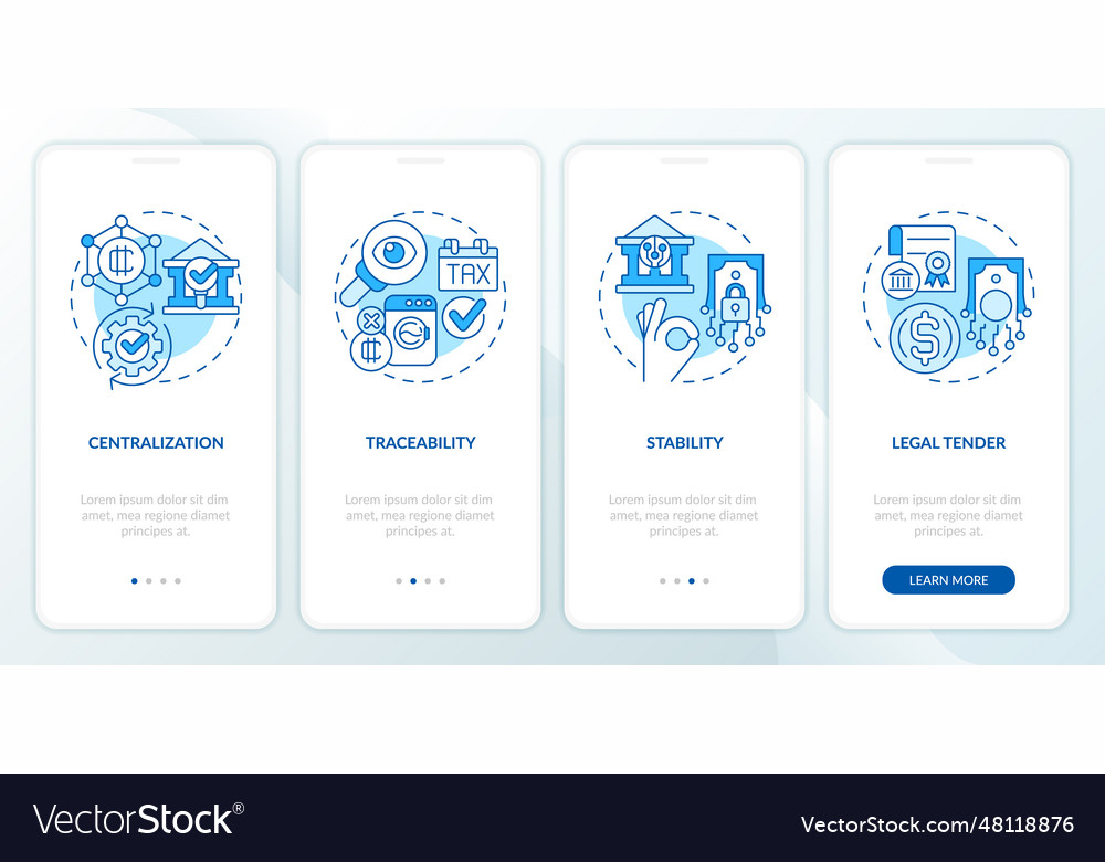 Walkthrough digital currency with thin linear