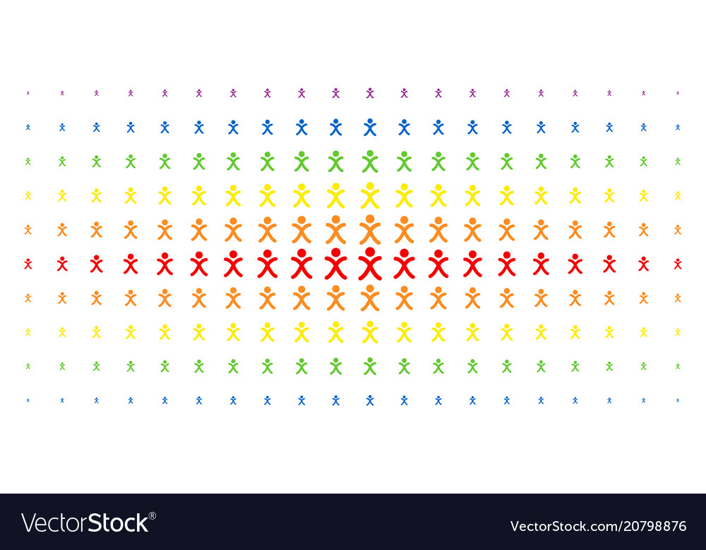 X generation boy spectral halftone array