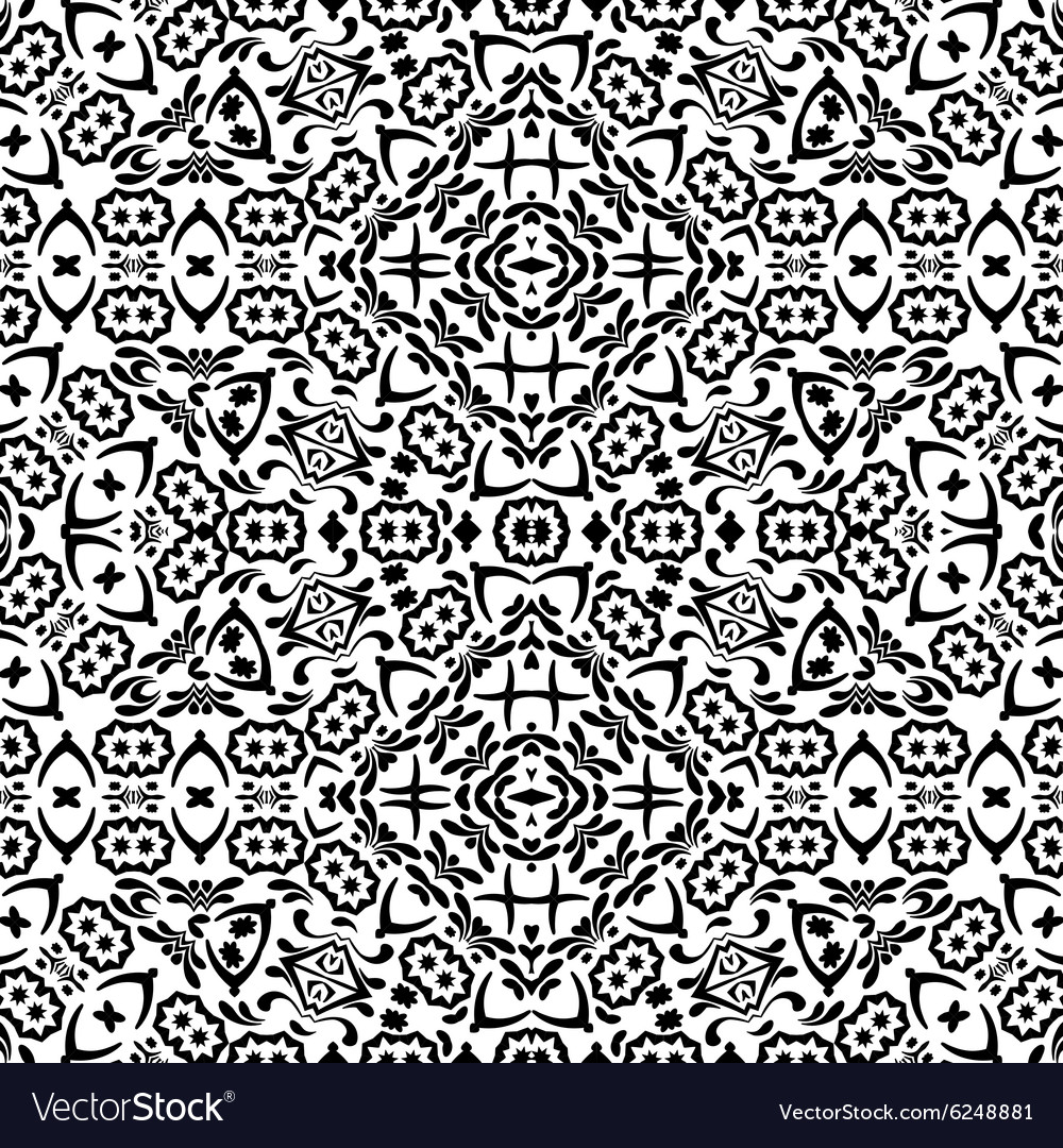 Abstract seamless outline pattern