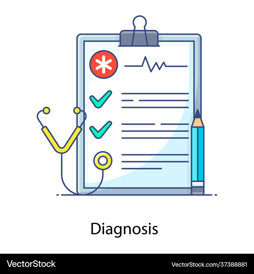 Diagnosis Royalty Free Vector Image - VectorStock