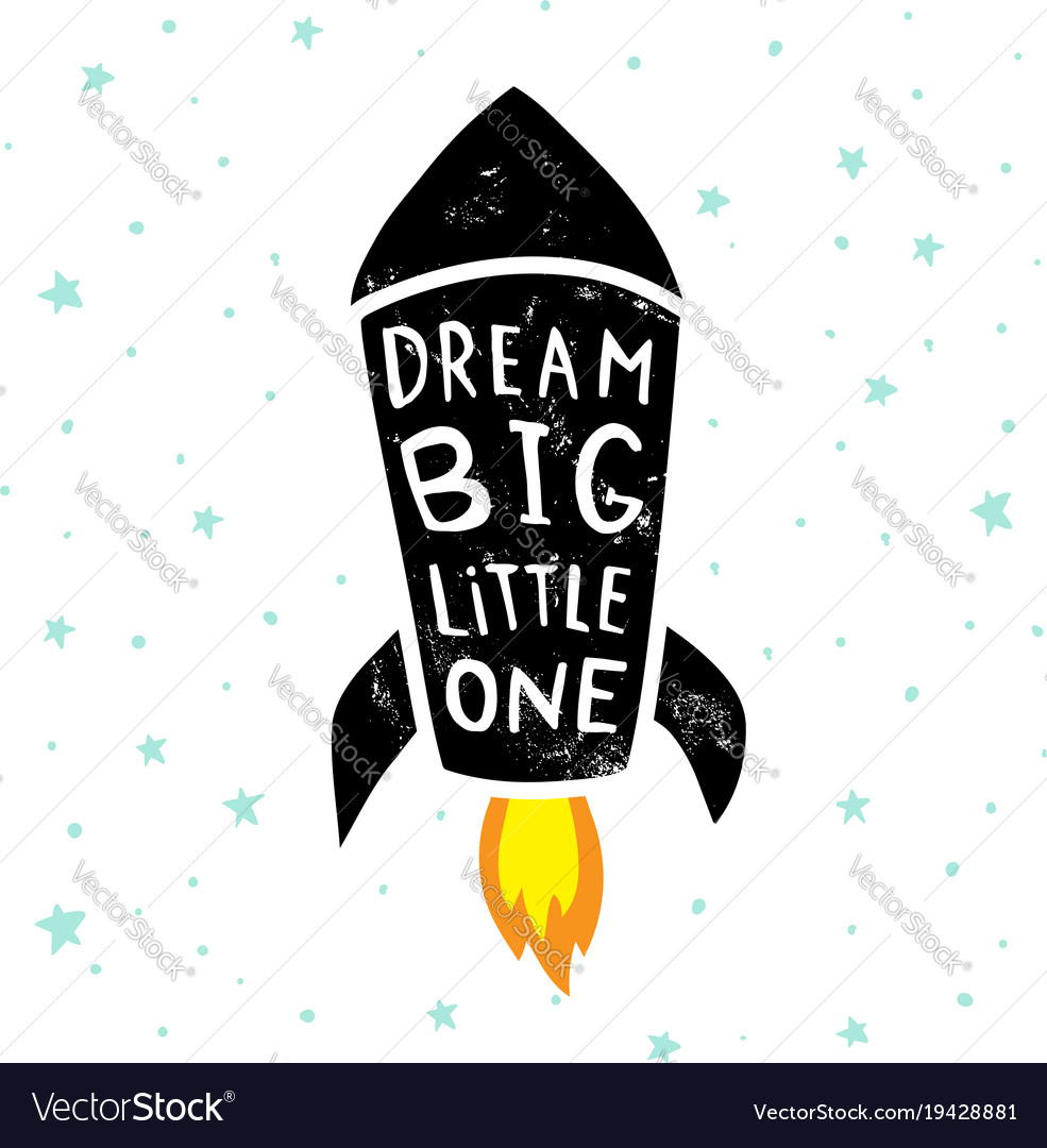 Dream big stars Royalty Free Vector Image - VectorStock