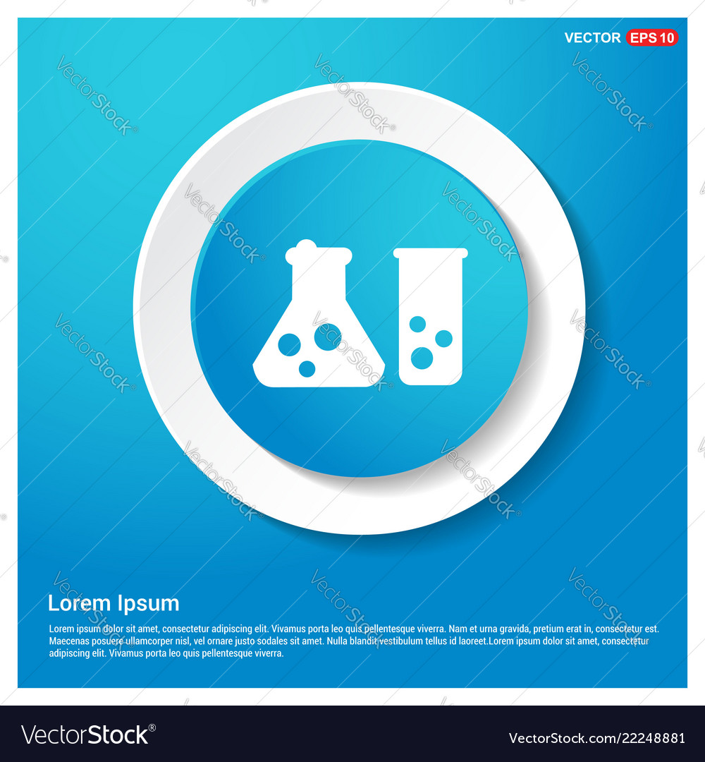 Flask icon vector image Flask icon