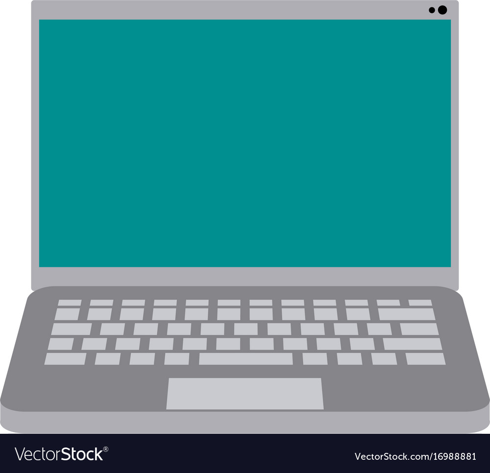 Laptop computer frontview icon image