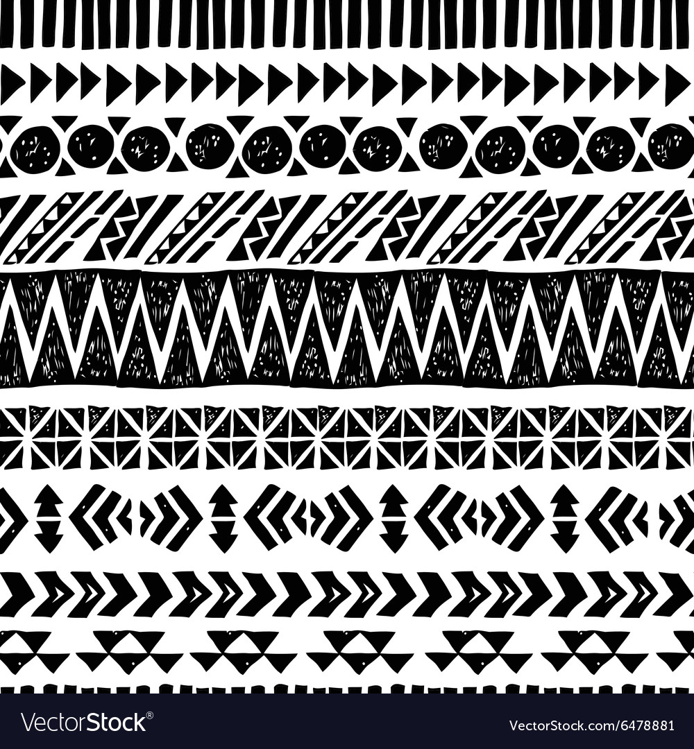 Seamless ethnic pattern Royalty Free Vector Image