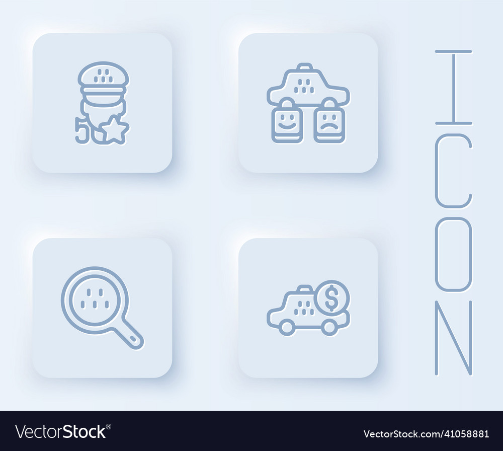Set line taxi service rating search
