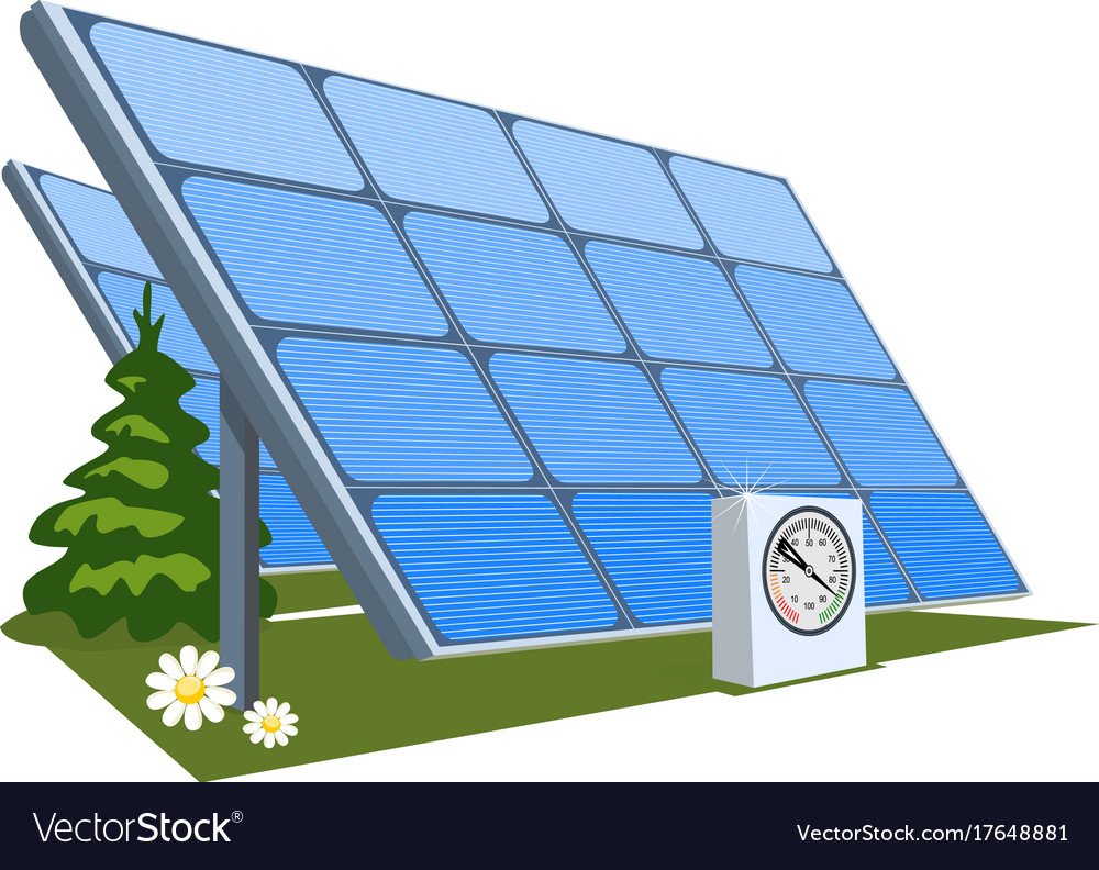 Solar panel Royalty Free Vector Image - VectorStock