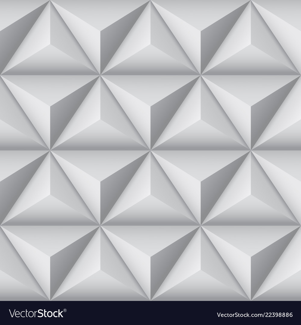 3d geometric pattern with pyramids abstract gray