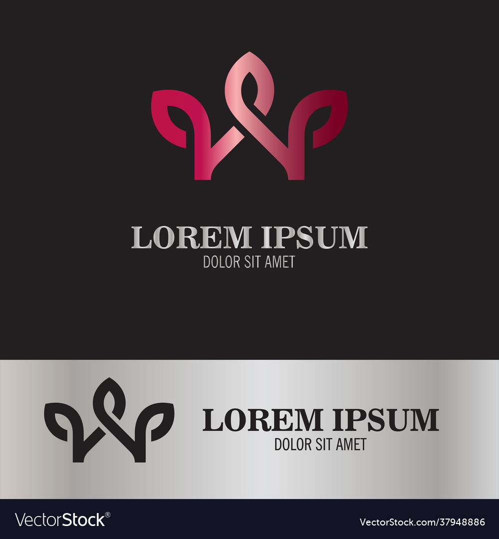 Abstract crown logo vector image Abstract crown logo