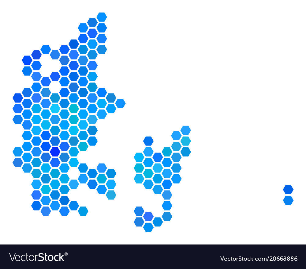 Vector map Denmark Admin