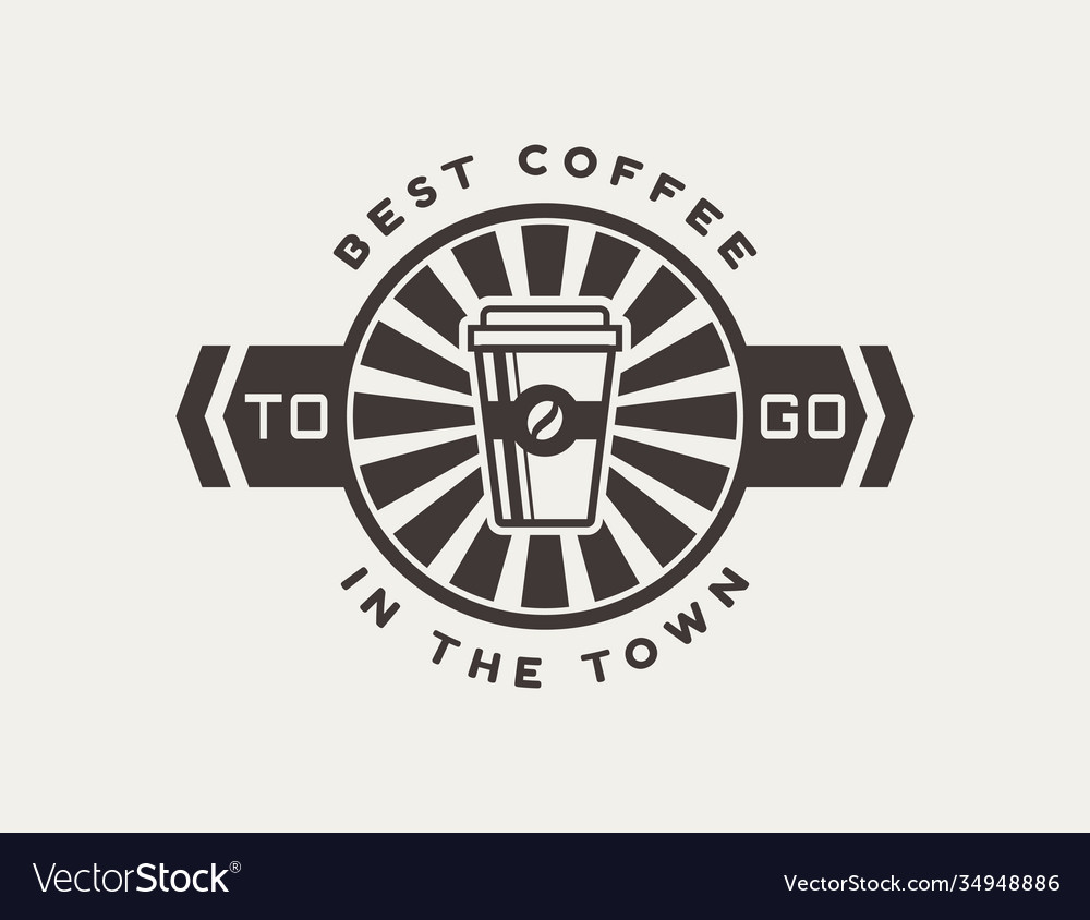 Coffee to go coffee logo Royalty Free Vector Image