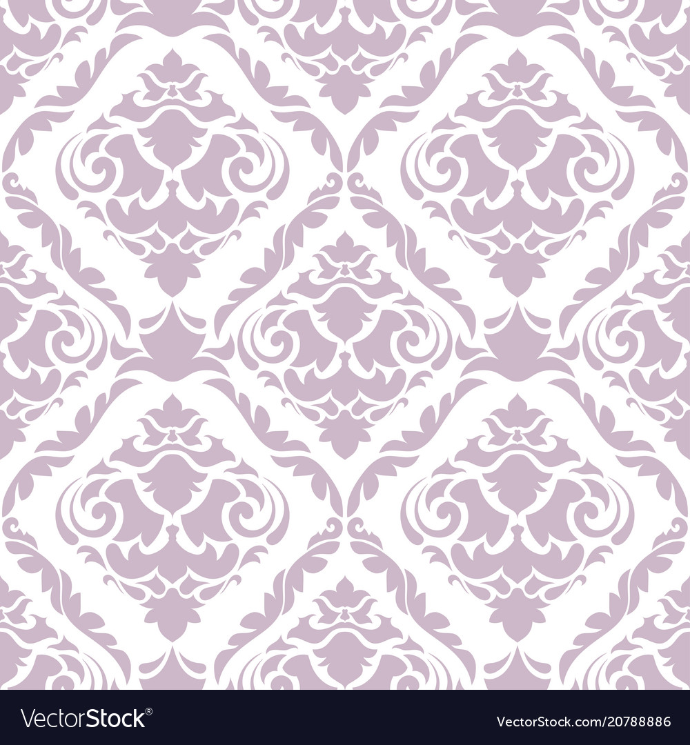 Damask Floral Seamless Pattern Vintage Royalty Free Vector