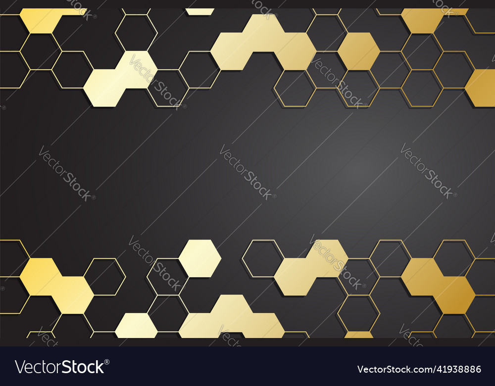 Golden Hexagon Pattern