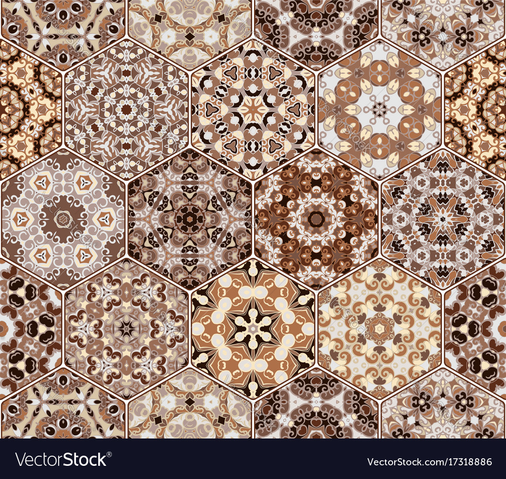 Set of hexagonal patterns