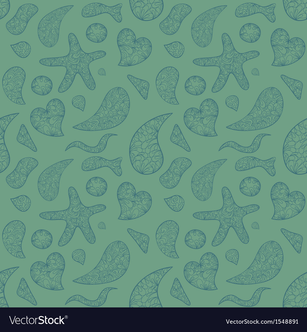 Abstract doodle seamless pattern