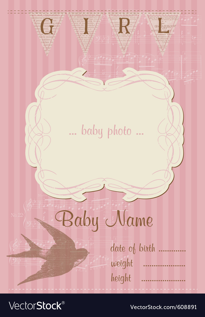 Beautiful arrival vintage card