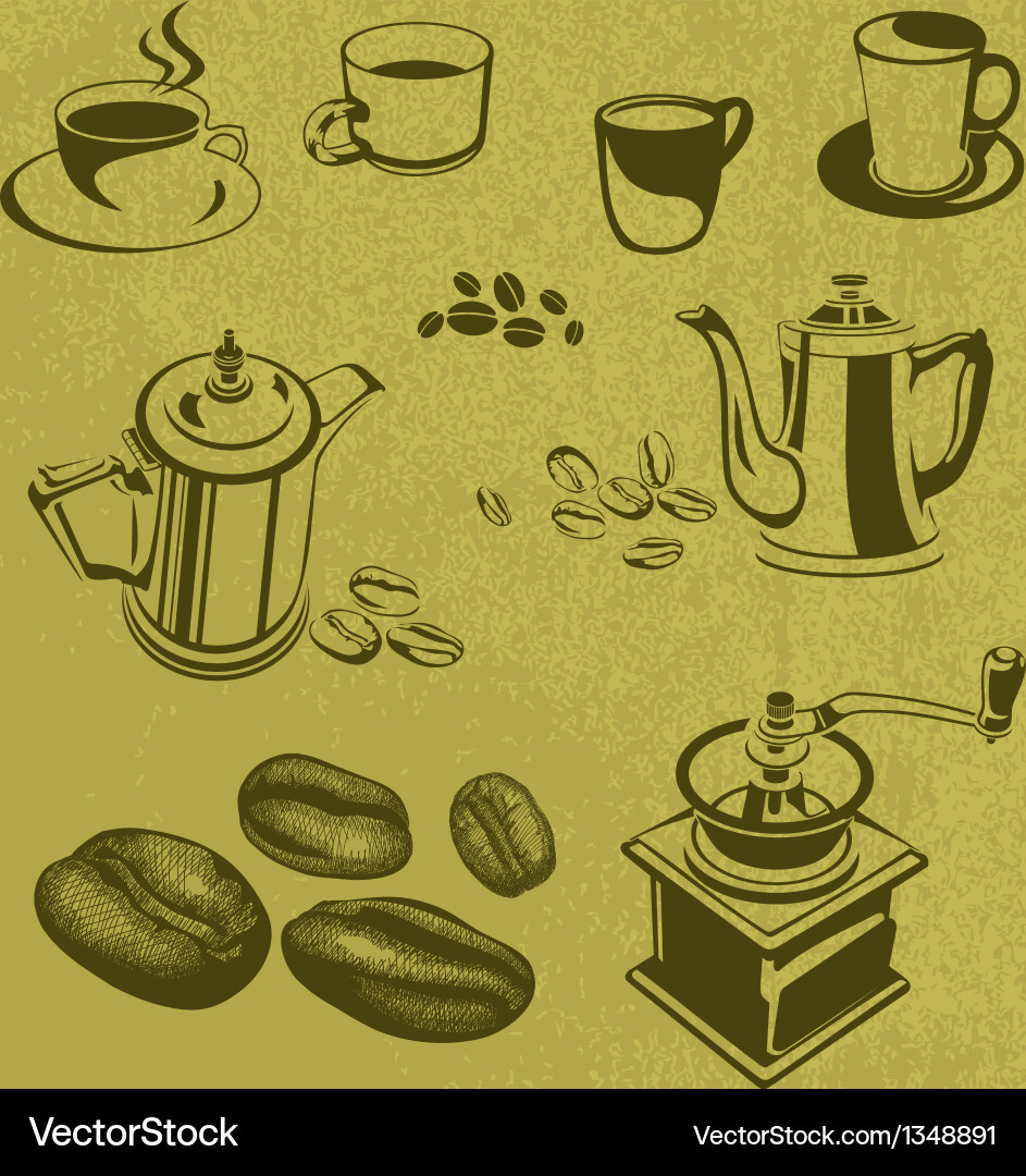 Coffee bean Royalty Free Vector Image - VectorStock