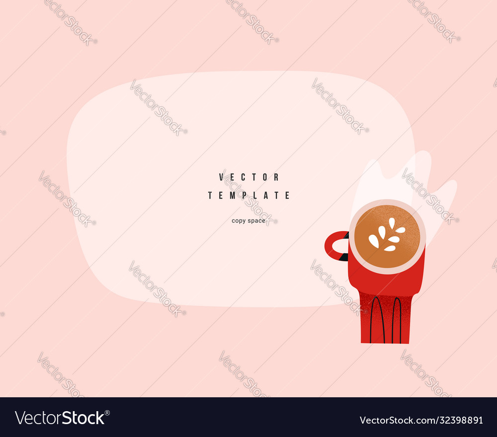 Coffee blank template frame with copy space