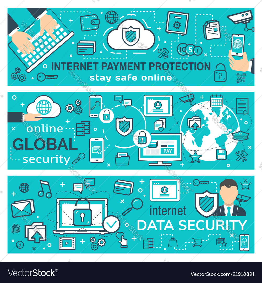 payment and secure web transaction Vector Image