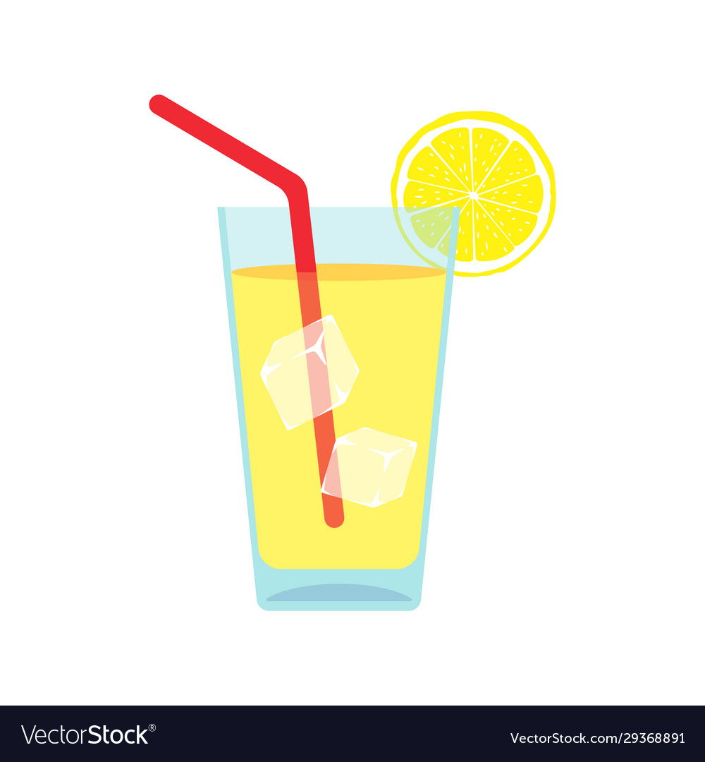 Lemonade on white background Royalty Free Vector Image