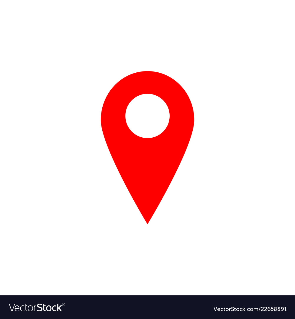 Map pointer icon gps location symbol flat design Vector Image