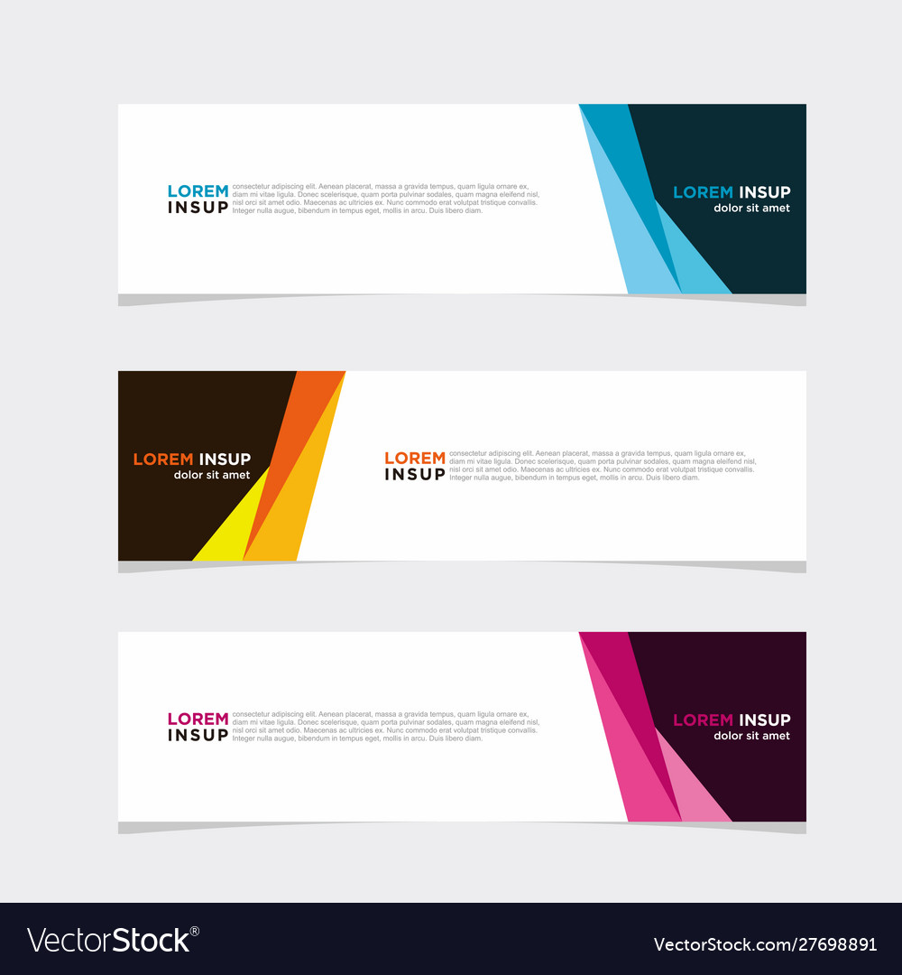 Modern banner web background abstract design
