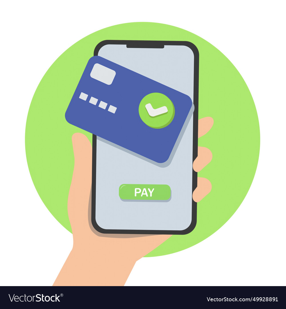 Online payment success concept mobile banking Vector Image