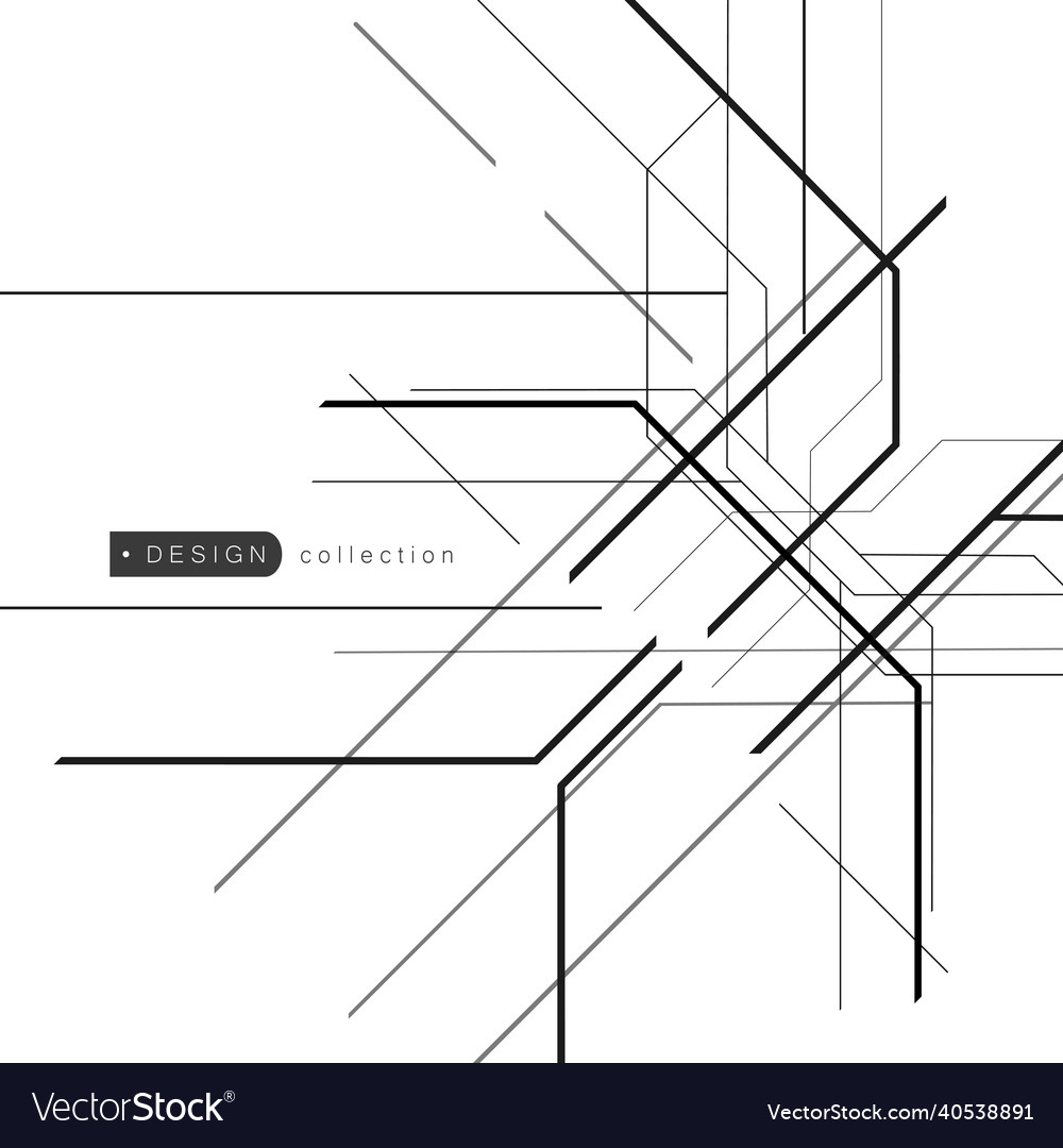 Random chaotic lines on white background vector image Random chaotic lines on white background