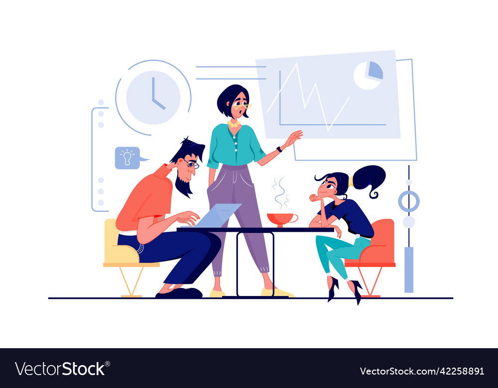 Recruitment process concept in flat cartoon design Recruitment process concept in flat cartoon design