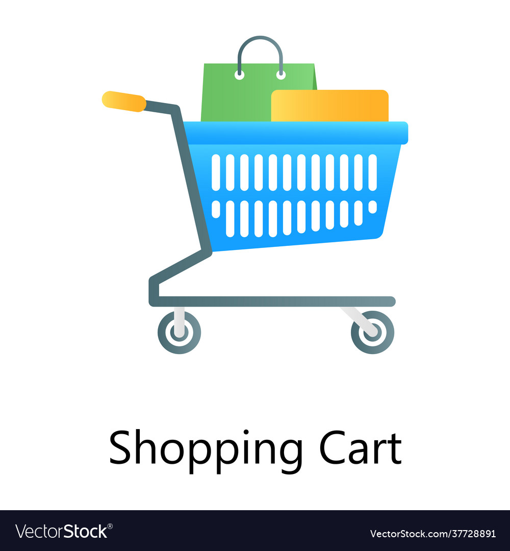 Shopping cart Royalty Free Vector Image - VectorStock