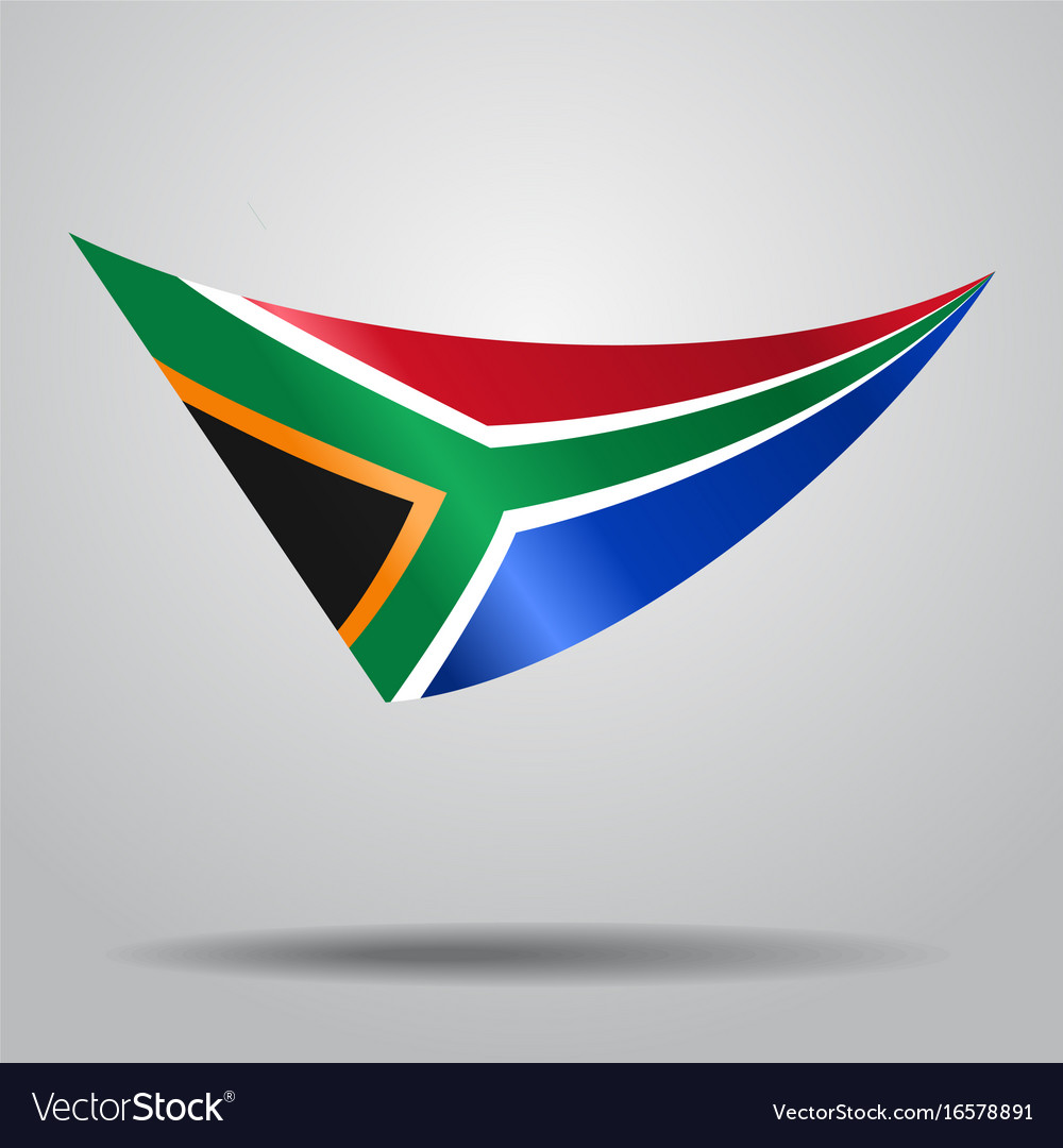 South african flag background Royalty Free Vector Image