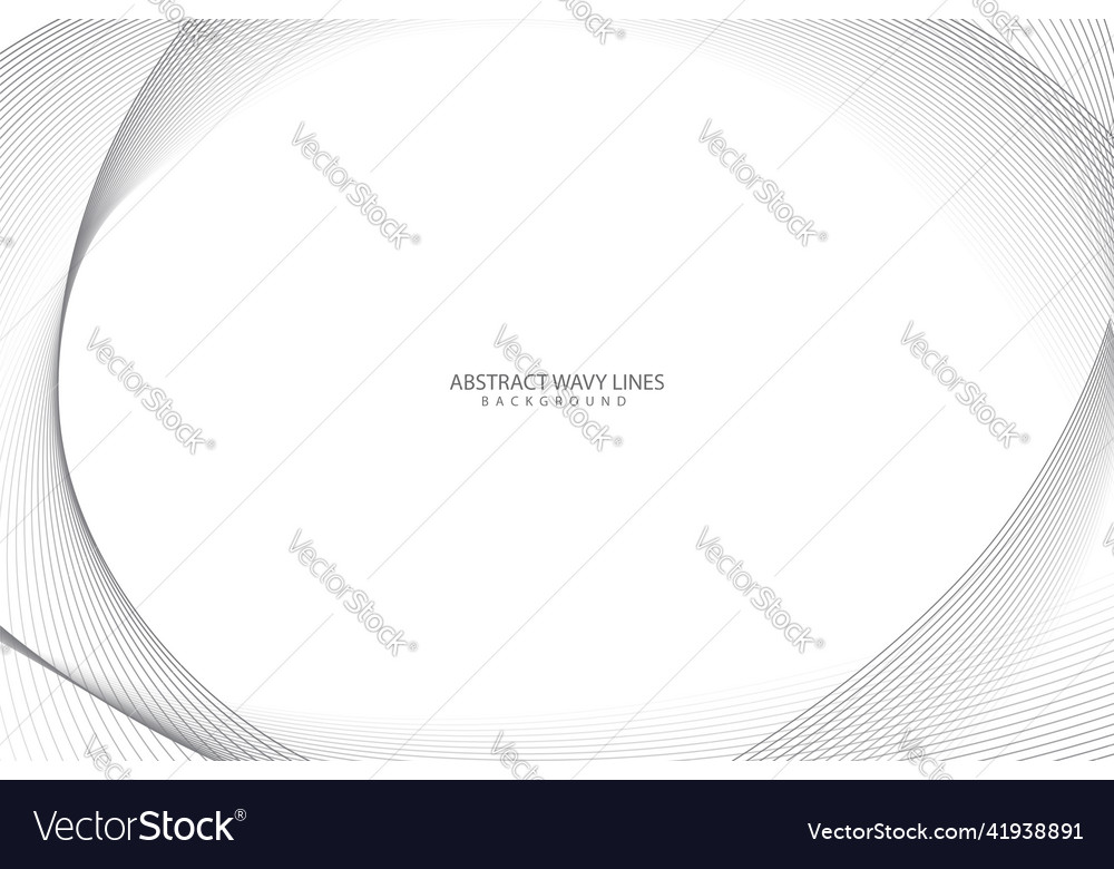 White background with wavy lines and copy space