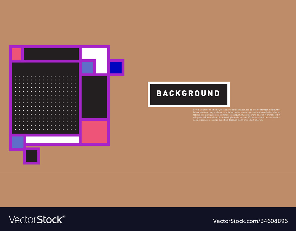Abstract colorful rectangle background for banner vector image Abstract colorful rectangle background for banner