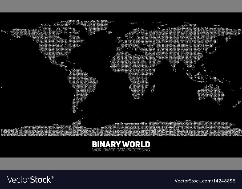 Binary World Map