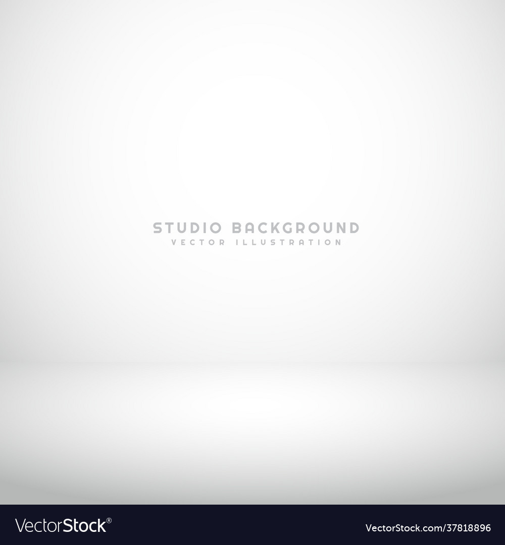 Empty white studio background Royalty Free Vector Image