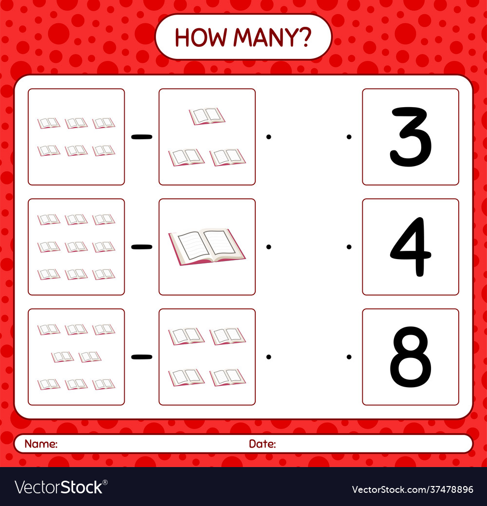 How many counting game with quran worksheet