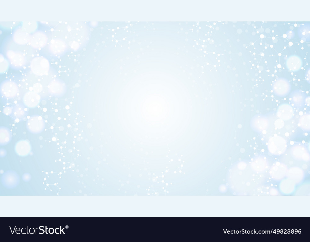 Modern abstract molecules structure for science vector image Modern abstract molecules structure for science