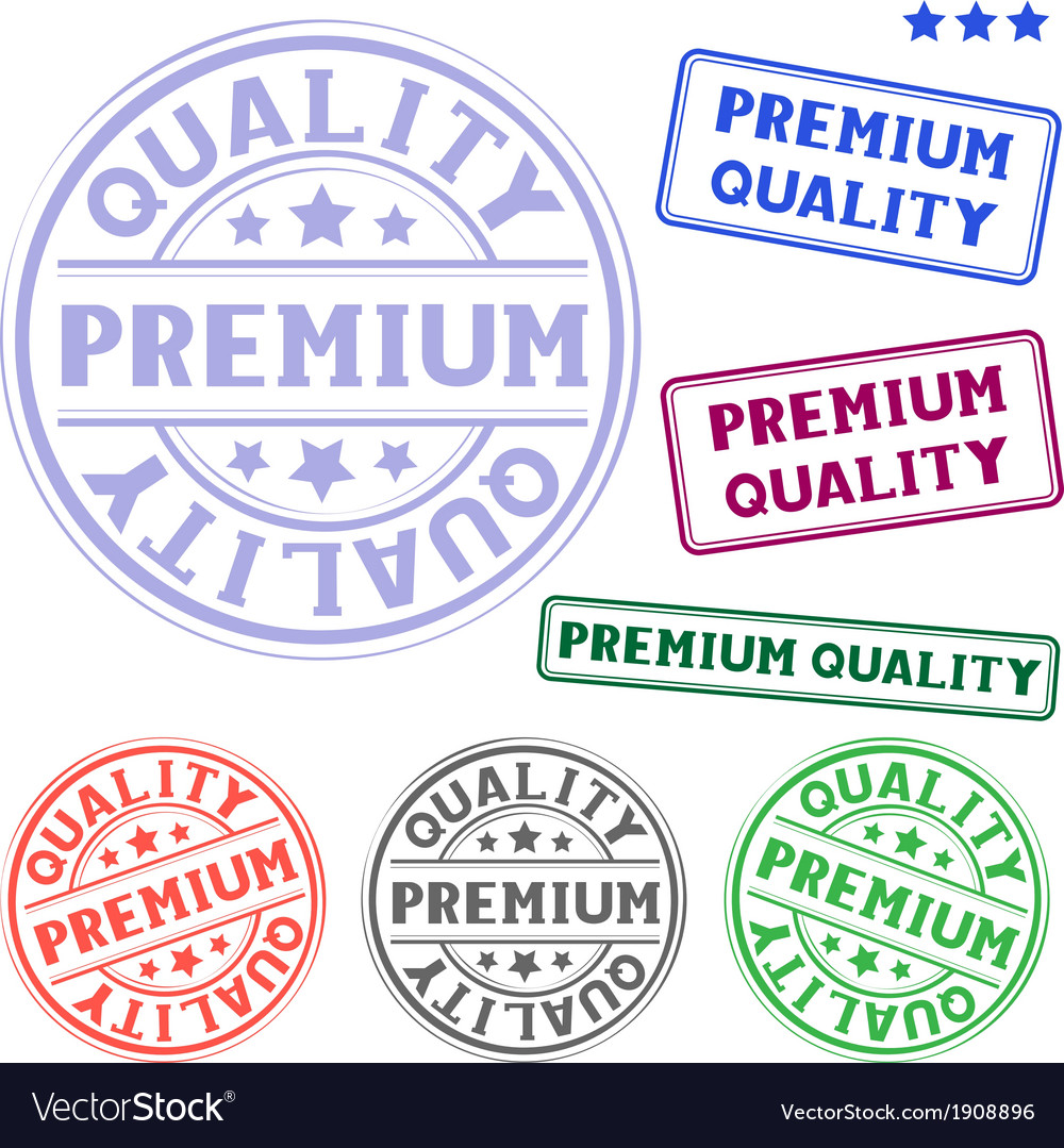 Premium quality stamp Royalty Free Vector Image