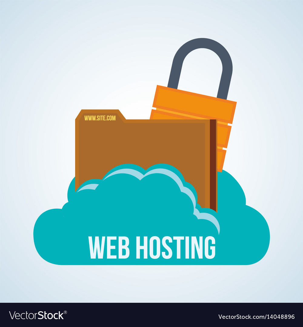 Web hosting design data center icon isolate