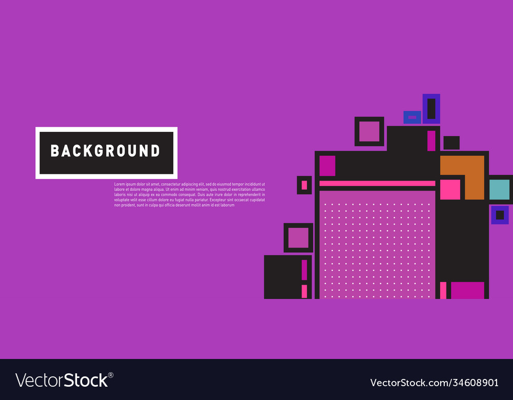 Abstract colorful rectangle background for banner vector image Abstract colorful rectangle background for banner