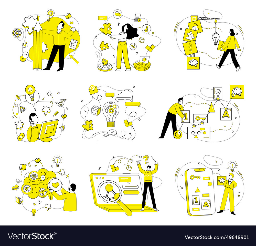 Creative solutions uncommon intellect Royalty Free Vector