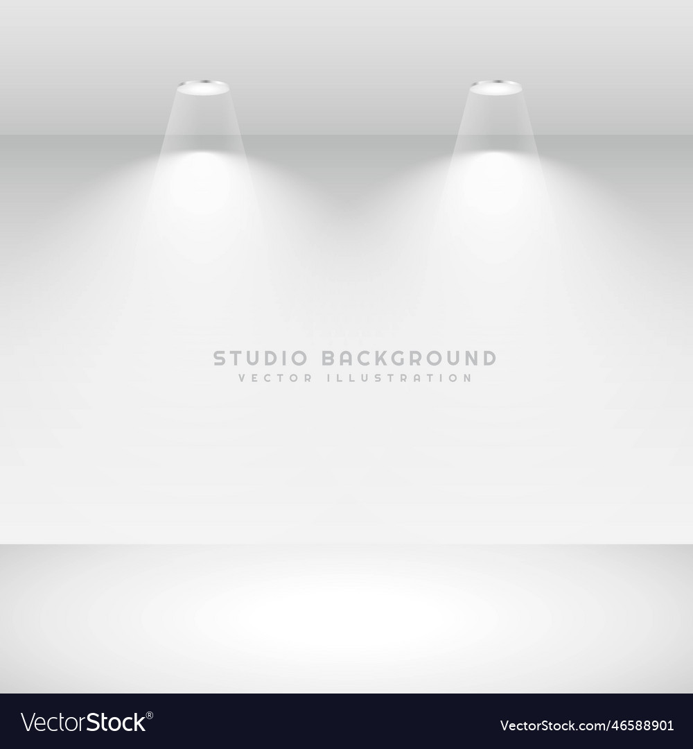 Minimal studio background empty room with spot Vector Image Minimal studio background empty room with spot